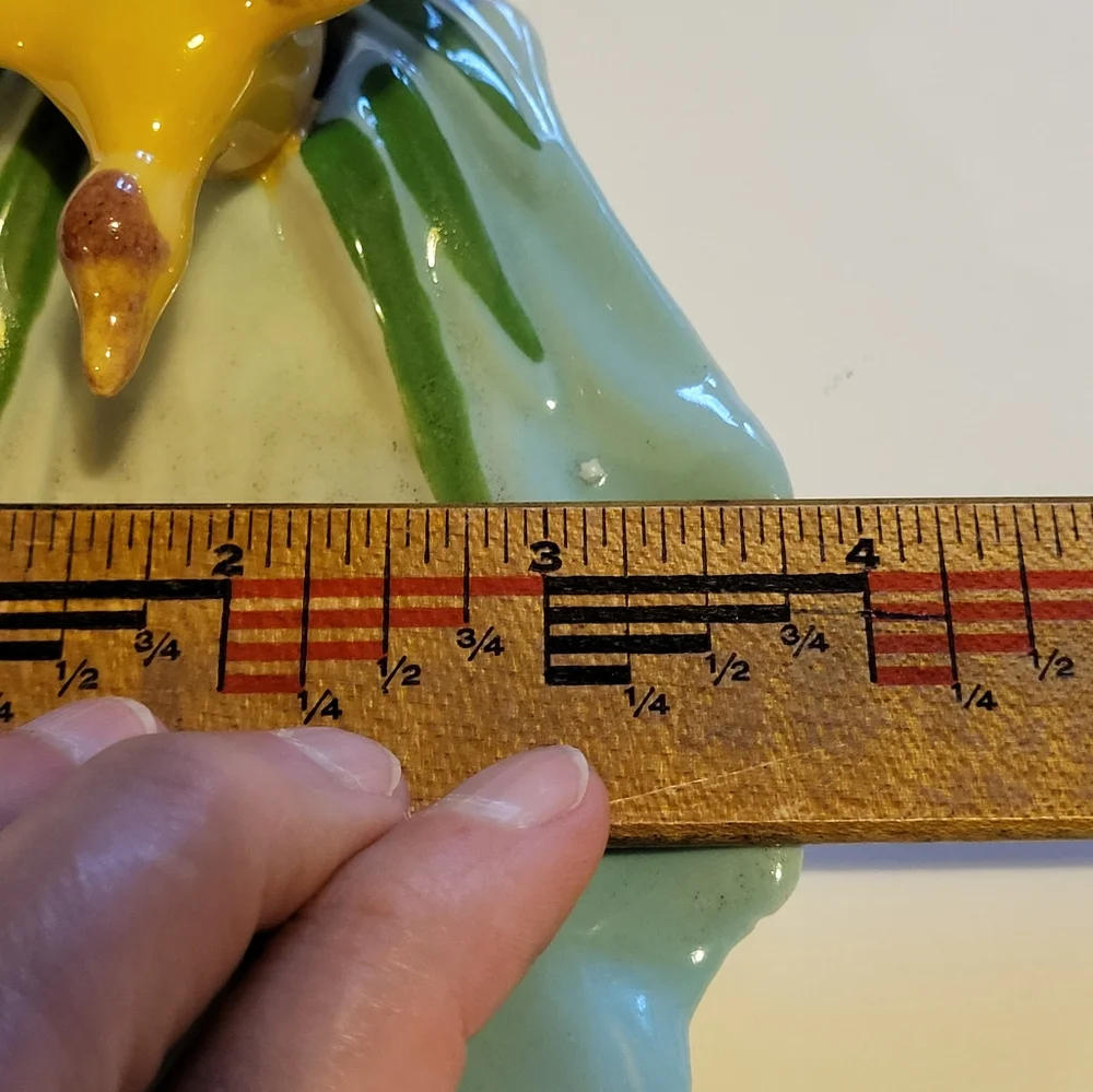 Yellow Duck With Cattails On Water Ohio Pottery Dish